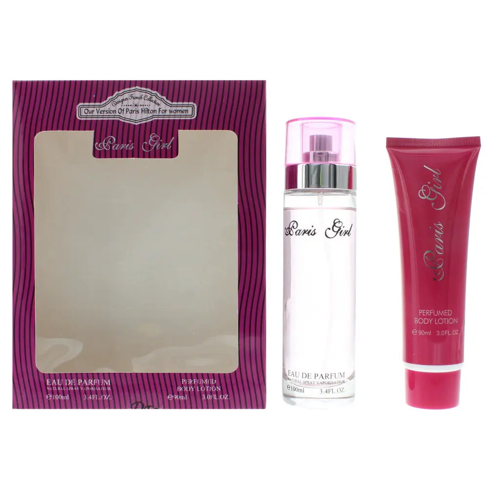 Designer French Collection Paris Girl Eau de Parfum 2 Pieces Gift Set Designer French Collection