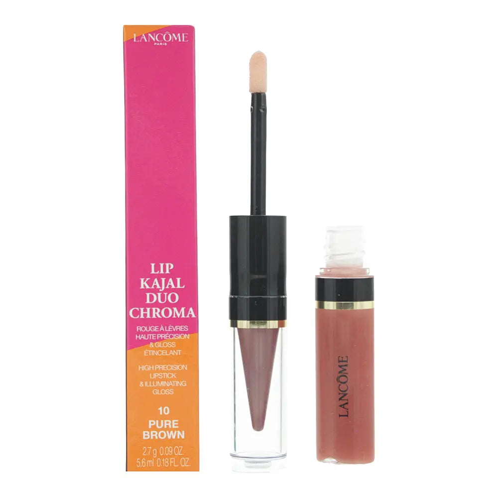 Lancôme Lip Kajal Duo Chroma 10 Pure Brown High Precision Lipstick 2.7g Illuminating Gloss 5.6ml Lancã´Me