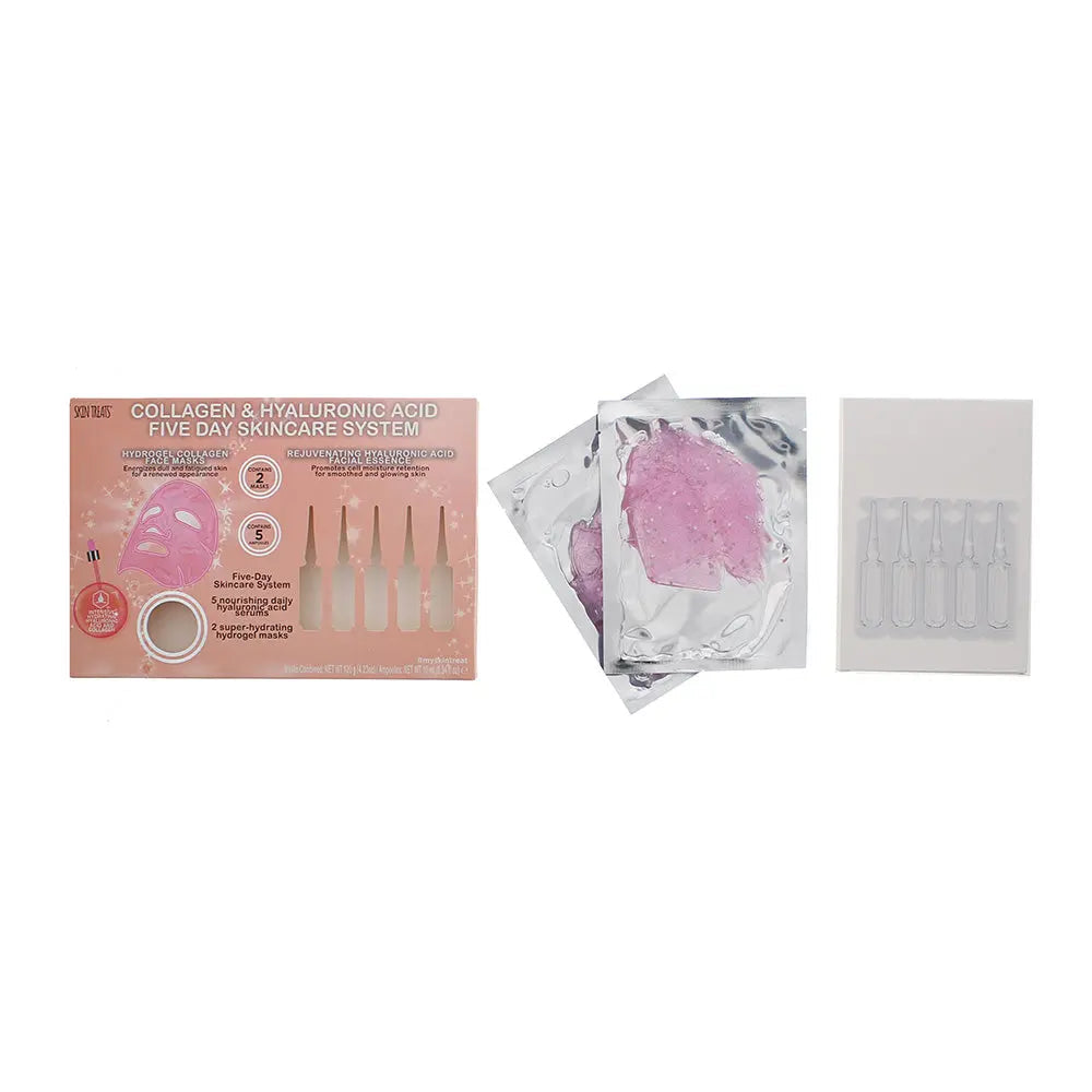 Skin Treats Collage Glitter Hyaluronic Acid Ampoules 5 Day Skincare System Skin Treats