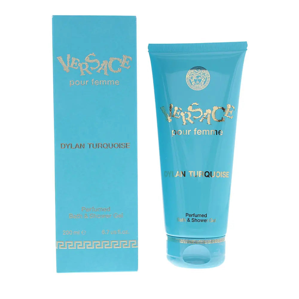 Versace Pour Femme Dylan Turquoise Perfumed Bath Shower Gel 200ml Versace