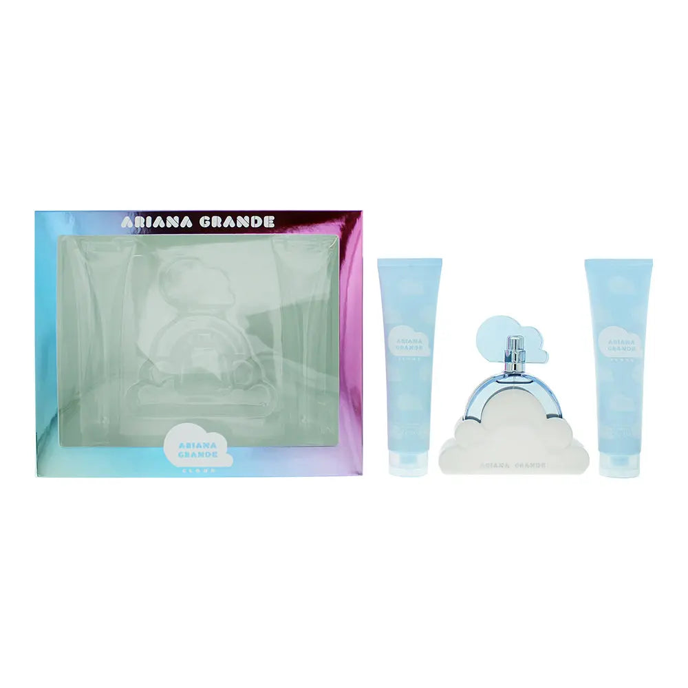 Ariana Grande Cloud 3 Piece Gift Set: Eau De Parfum 100ml - Body Lotion 100ml - Bath Shower Gel 100ml Ariana Grande