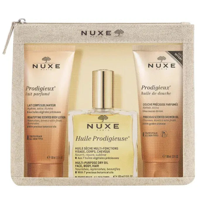 Nuxe The Prodigieux Travel Set Oil 100ml + B/Lotion 100ml + S/Gel 100ml