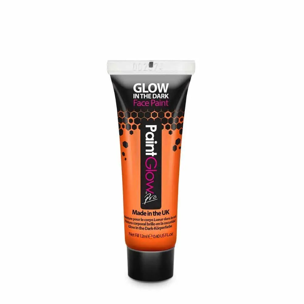 PaintGlow Pro Glow in the Dark Face Paint 12ml - Orange PaintGlow