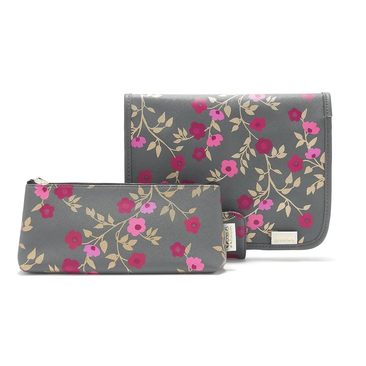 Victoria Green 'Kate' Hanging Beauty Bag in Blossom Charcoal Victoria Green