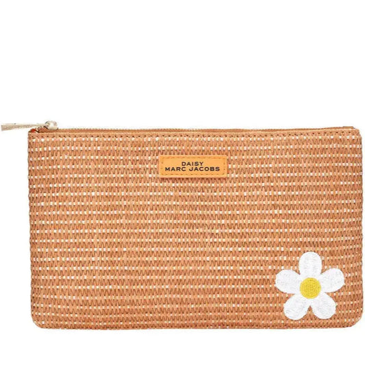 Marc Jacobs Daisy Cosmetic Pouch Straw Design Marc Jacobs