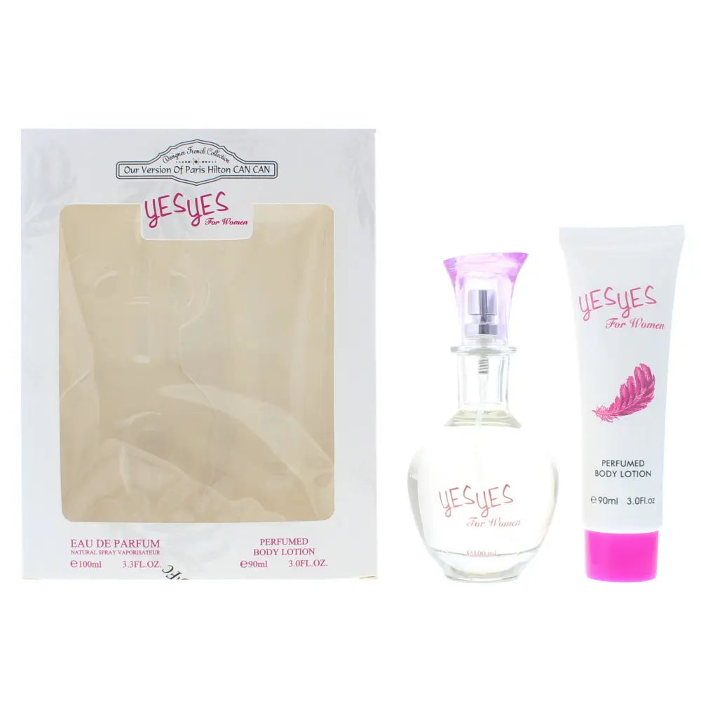 Designer French Collection Yes Yes For Women Eau de Parfum 2 Pieces Gift Set Designer French Collection