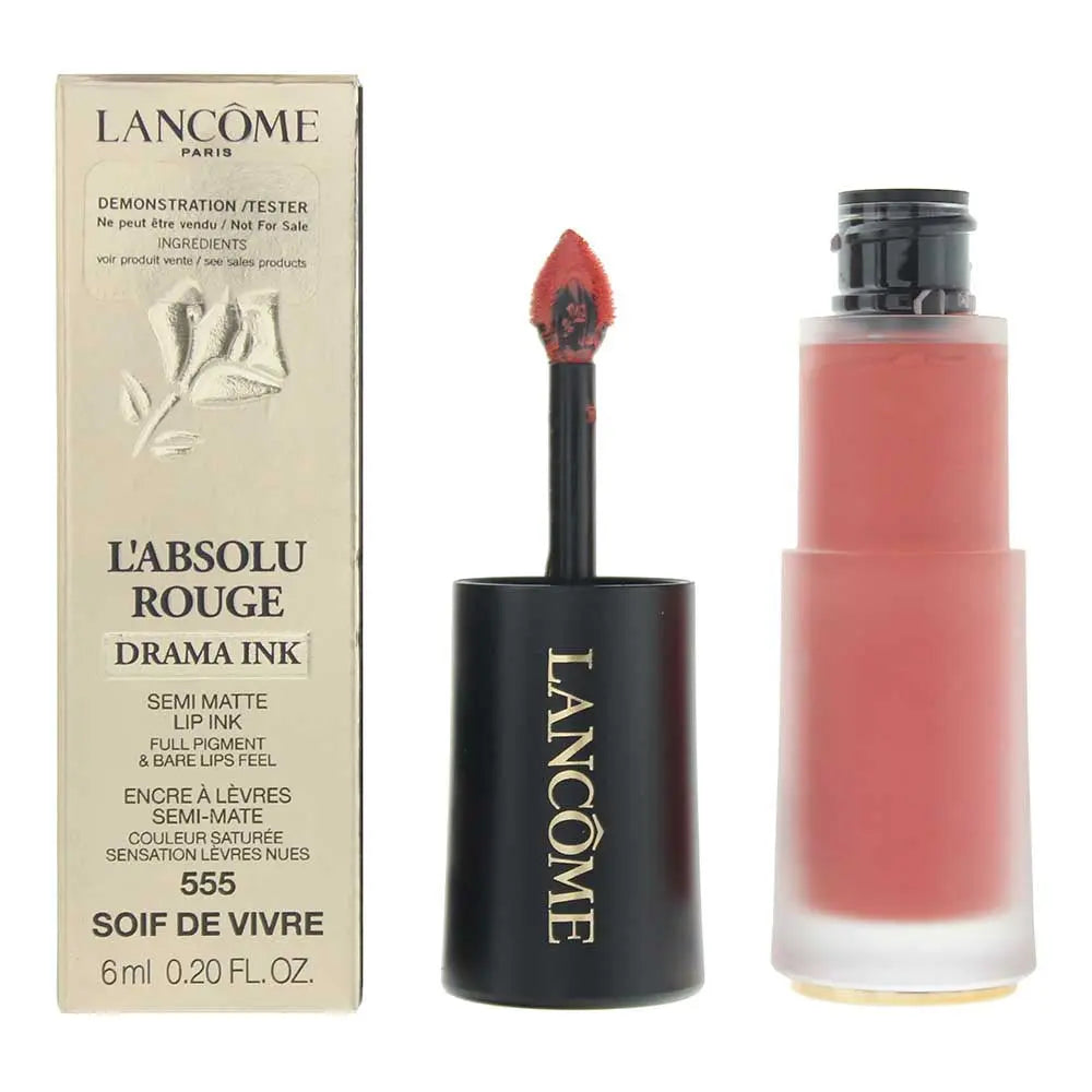 Lancôme L'Absolu Rouge Drama Ink Tester 555 Soif De Vivre Liquid Lipstick 6ml