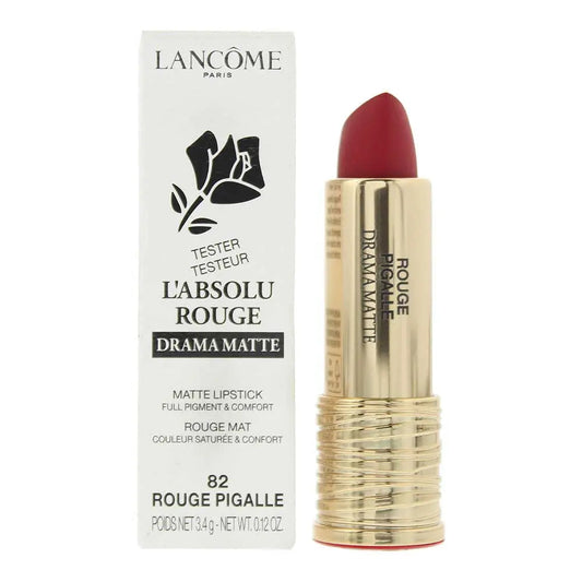 Lancôme L'Absolu Rouge Drama Matte Tester 82 Rouge Pigalle Lipstick 3.4g