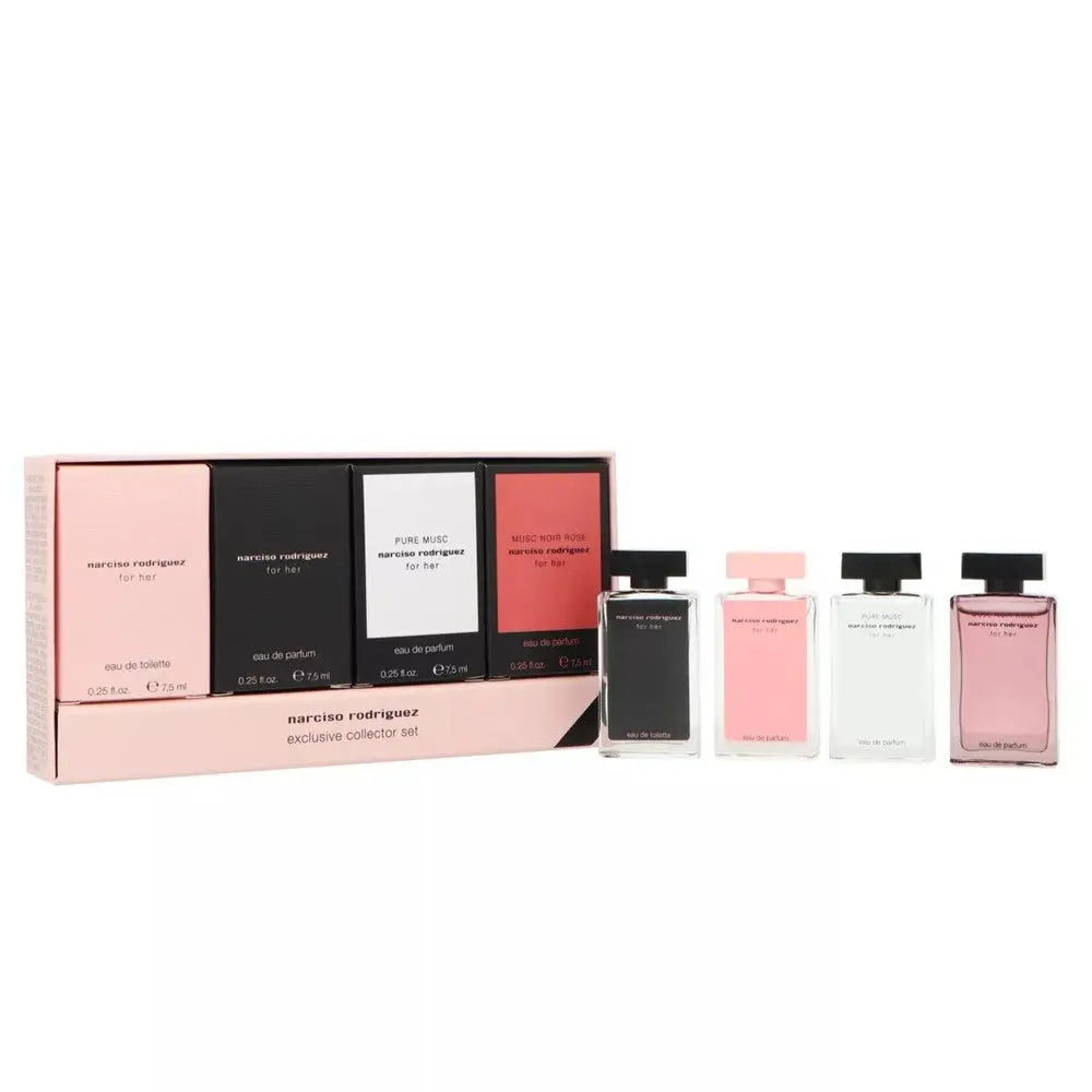 Narciso Rodriguez Miniature Set for Her EDP 7.5ml + EDT 7.5ml + Pure Musc 7.5ml + Musc Noir Rose EDP 7.5ml