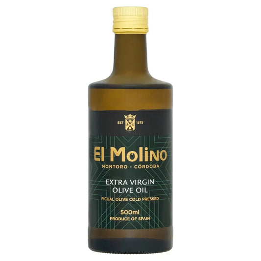 El Molino Extra Virgin Olive Oil 500ml Cold Pressed Picual Olives Made in Spain El Molino