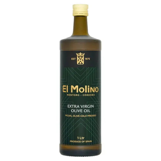 El Molino Extra Virgin Olive Oil 1L Cold Pressed Picual Olives Made in Spain El Molino