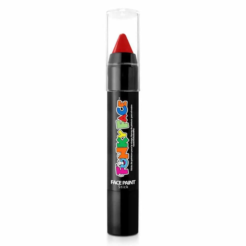 Funky Face by PaintGlow Face Paint Stick  - Bright Red PaintGlow