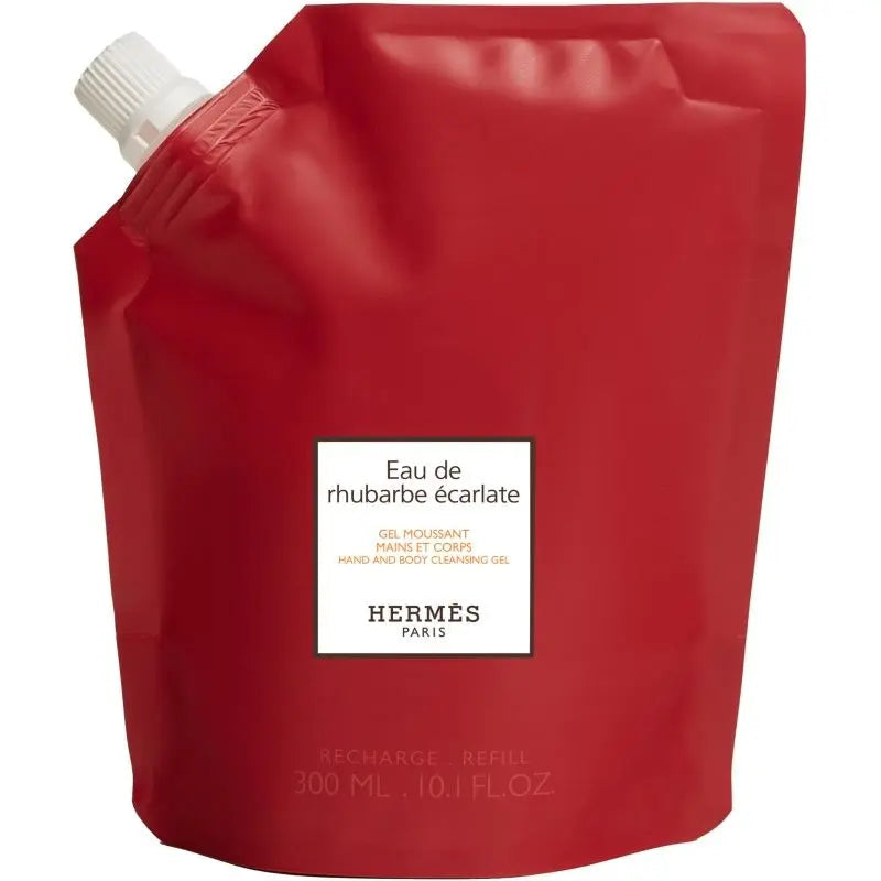 Hermès Eau De Rhubarbe Écarlate Refill Hand And Body Cleansing Gel 300ml Hermes