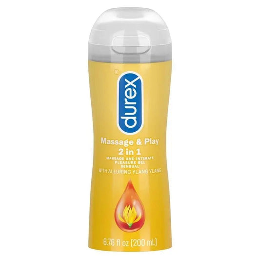 Durex Massage & Play 2 In 1 Sensual Pleasure Gel 200ml - Ylang Ylang - The Beauty Store