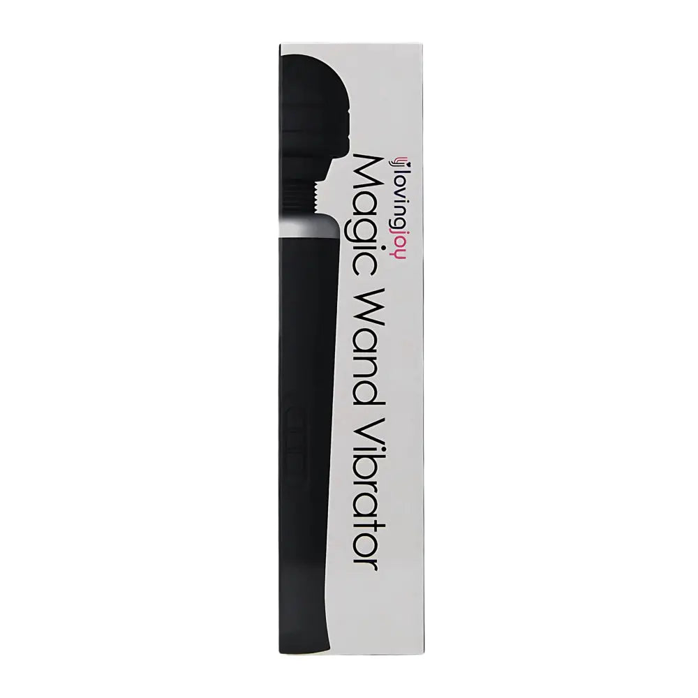 Loving Joy Rechargeable Magic Wand Vibrator Black Loving Joy