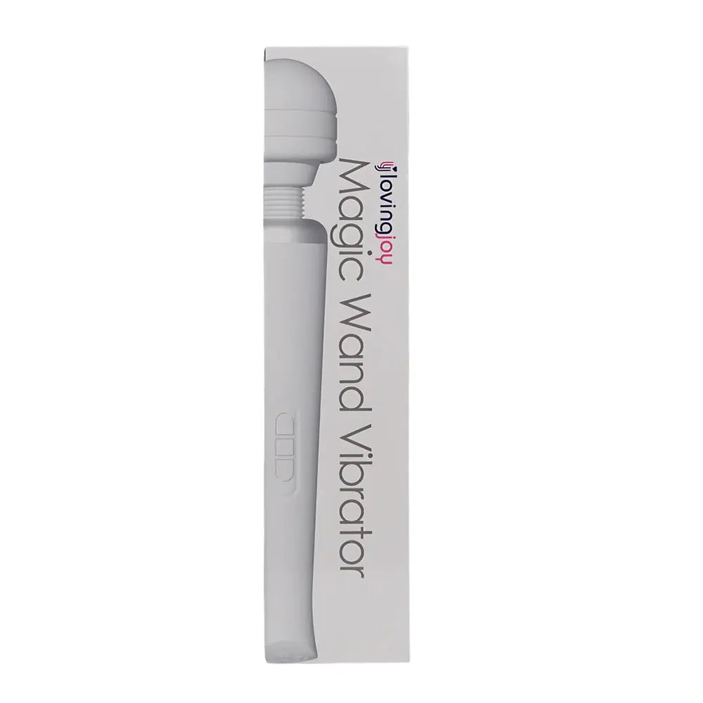 Loving Joy Rechargeable Magic Wand Vibrator White Loving Joy