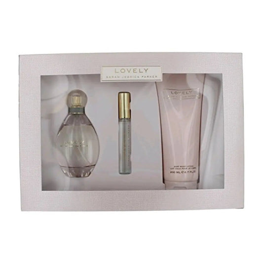 Sarah Jessica Parker Lovely Gift Set EDP 100ml, B/Lotion 200ml & R/Ball 10ml - The Beauty Store