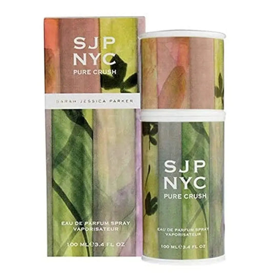 SJP NYC Pure Crush perfume bottle and packaging on a white background