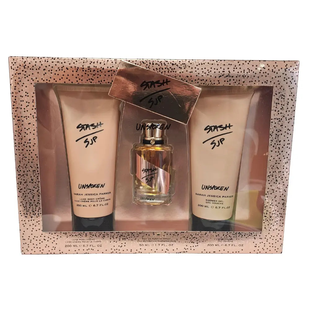 Sarah Jessica Parker Stash Unspoken Gift Set EDP 50ml + S/Gel 200ml + B/Lotion 200ml Sarah Jessica Parker