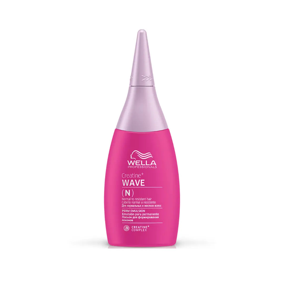 Wella Creatine+Wave Perm Emulsion for Normal to Resistant Hair 75ml Wella