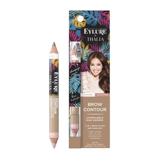Eylure x Thalia Brow Contour Color & Highlighter - Chestnut & Gold Shimmer