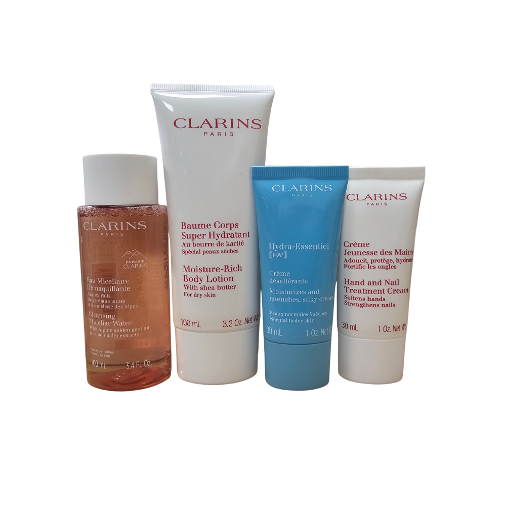 Clarins Head-To-Toe Moisturizing Essentials Set